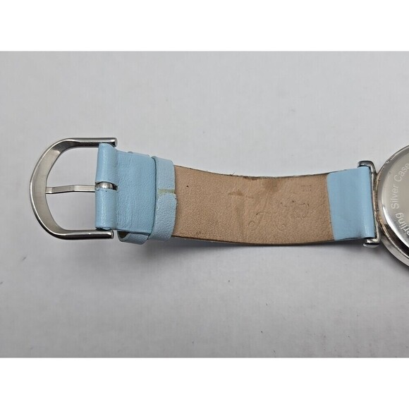 Aria Sterling Silver Watch Blue MOP Mosaic Dial Japanese Quartz New Battery main image 5